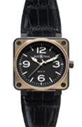 Bell &#38; Ross. BR 01-92 Automatic Pink Gold and Carbon